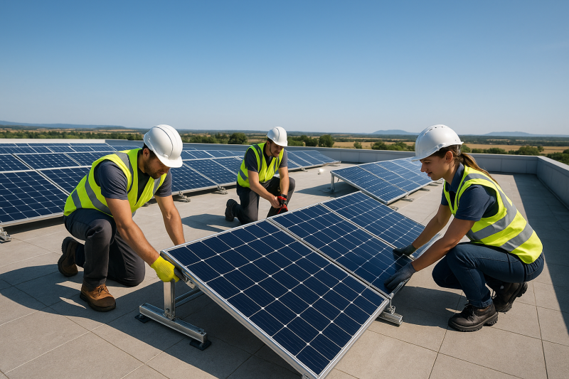 Poser des panneaux photovoltaïques sur une toiture plate : faisabilité, rendement et installation en Occitanie